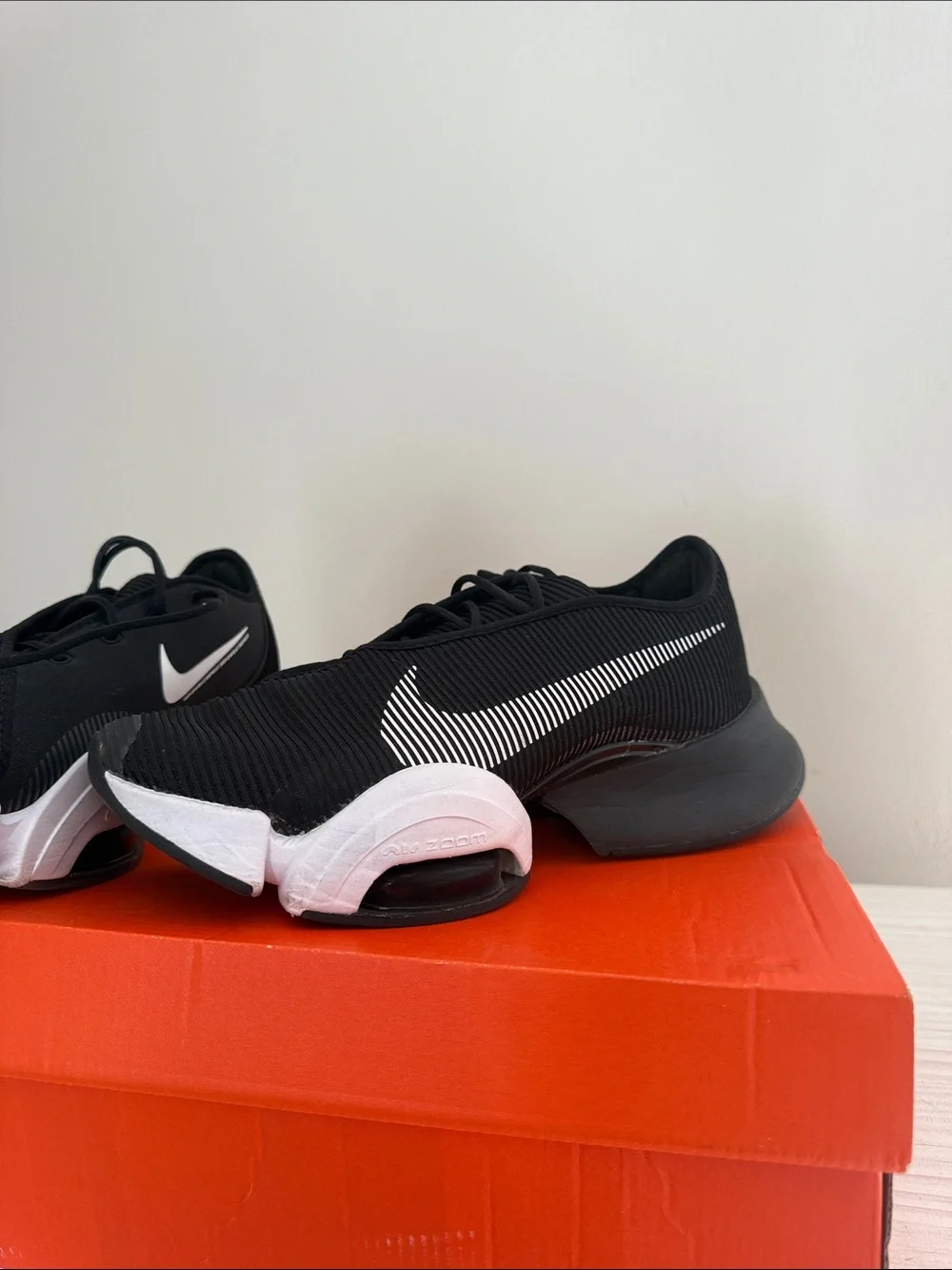 Nike Women’s Black and White Superrep Sneakers